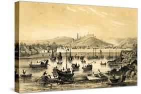 Ningbo, One of the Five Ports Opened by the Late Treaty to British Commerce, China, 1847-JW Giles-Stretched Canvas