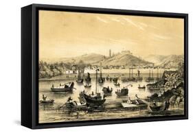 Ningbo, One of the Five Ports Opened by the Late Treaty to British Commerce, China, 1847-JW Giles-Framed Stretched Canvas