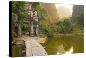 Ninh Binh, Northern Vietnam. Bich Dong Pagoda Nearby Ngu Nhac Mountain. Mountain.-Marco Bottigelli-Stretched Canvas