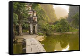 Ninh Binh, Northern Vietnam. Bich Dong Pagoda Nearby Ngu Nhac Mountain. Mountain.-Marco Bottigelli-Framed Stretched Canvas