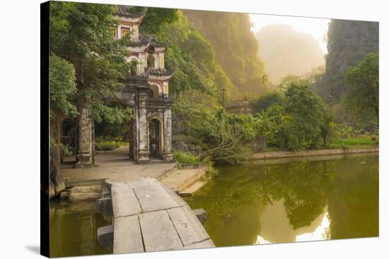 Ninh Binh, Northern Vietnam. Bich Dong Pagoda Nearby Ngu Nhac Mountain. Mountain.-Marco Bottigelli-Stretched Canvas