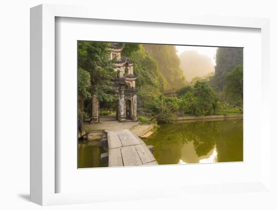 Ninh Binh, Northern Vietnam. Bich Dong Pagoda Nearby Ngu Nhac Mountain. Mountain.-Marco Bottigelli-Framed Photographic Print