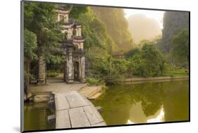 Ninh Binh, Northern Vietnam. Bich Dong Pagoda Nearby Ngu Nhac Mountain. Mountain.-Marco Bottigelli-Mounted Photographic Print