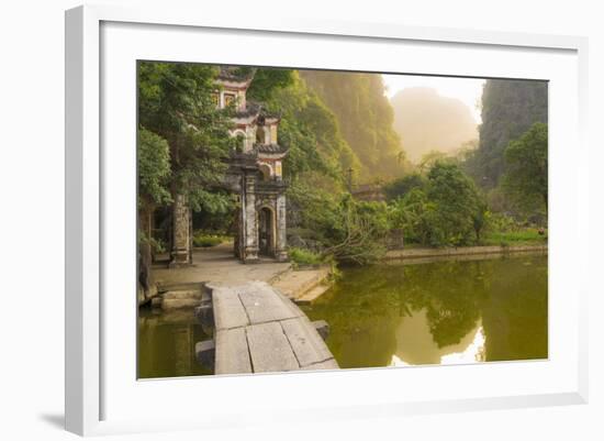 Ninh Binh, Northern Vietnam. Bich Dong Pagoda Nearby Ngu Nhac Mountain. Mountain.-Marco Bottigelli-Framed Photographic Print