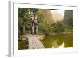 Ninh Binh, Northern Vietnam. Bich Dong Pagoda Nearby Ngu Nhac Mountain. Mountain.-Marco Bottigelli-Framed Photographic Print