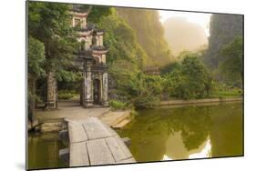 Ninh Binh, Northern Vietnam. Bich Dong Pagoda Nearby Ngu Nhac Mountain. Mountain.-Marco Bottigelli-Mounted Photographic Print