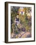 Nini in the Garden, 1876-Pierre-Auguste Renoir-Framed Giclee Print