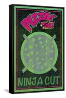 Ninja Cut Pizza 2-null-Framed Stretched Canvas