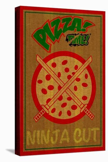 Ninja Cut Pizza 3-null-Stretched Canvas