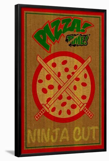 Ninja Cut Pizza 3-null-Framed Standard Poster