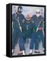 Ninja Mexican Wrestlers with Nunchuks-null-Framed Stretched Canvas