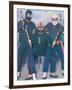 Ninja Mexican Wrestlers with Nunchuks-null-Framed Art Print