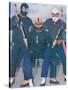 Ninja Mexican Wrestlers with Nunchuks-null-Stretched Canvas