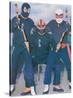 Ninja Mexican Wrestlers with Nunchuks-null-Stretched Canvas