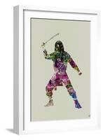 Ninja Watercolor 2-NaxArt-Framed Art Print