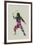 Ninja Watercolor 2-NaxArt-Framed Premium Giclee Print