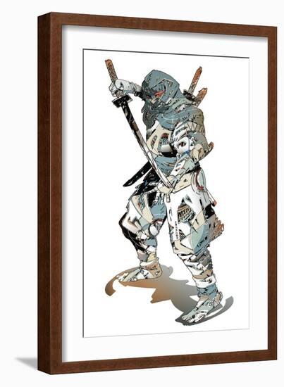 Ninja-HR-FM-Framed Art Print