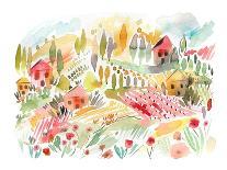 Tuscany Landscape-Ninola Designs-Art Print