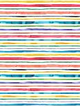 Watercolor Stripes Multi-Ninola Designs-Art Print