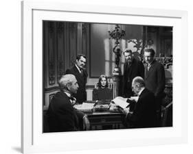 NINOTCHKA, 1939 directed by ERNST LUBITSCH Alexander Granach, Greta Garbo, Felix Blessart and Sig R-null-Framed Photo