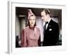 NINOTCHKA, from left: Greta Garbo, Melvyn Douglas, 1939-null-Framed Photo