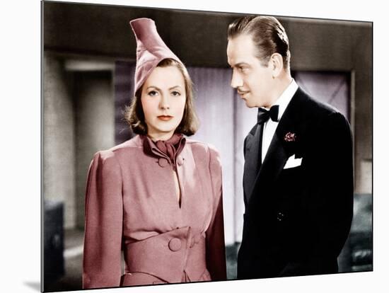 NINOTCHKA, from left: Greta Garbo, Melvyn Douglas, 1939-null-Mounted Photo