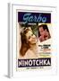 NINOTCHKA, from left: Greta Garbo, Melvyn Douglas, 1939.-null-Framed Art Print