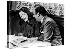 Ninotchka, Greta Garbo, Melvyn Douglas, 1939, Laughing-null-Stretched Canvas