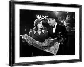 Ninotchka, Greta Garbo, Melvyn Douglas, 1939-null-Framed Photo