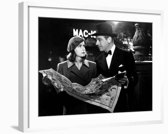 Ninotchka, Greta Garbo, Melvyn Douglas, 1939-null-Framed Photo