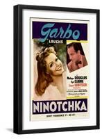 Ninotchka, Greta Garbo, Melvyn Douglas, 1939-null-Framed Art Print