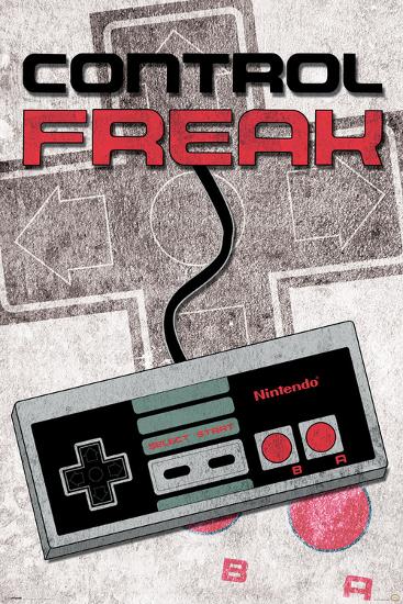 Nintendo- Control Freak-null-Lamina Framed Poster