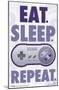 Nintendo - Eat, Sleep, Game, Repeat-null-Mounted Poster