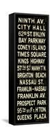 Ninth Av. Weathered Sign-null-Framed Stretched Canvas