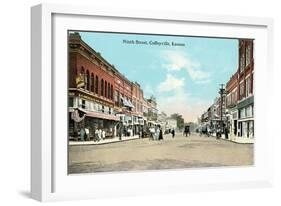 Ninth Street, Coffeyville-null-Framed Art Print