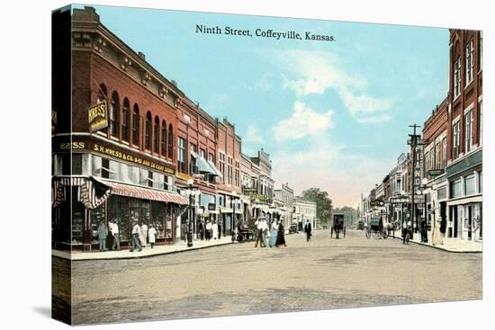 Ninth Street, Coffeyville-null-Stretched Canvas