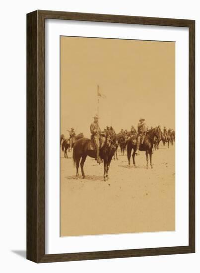 Ninth U.S. Cavalry--Famous Colored Regiment--Draw Sabers!-Strohmeyer & Wyman-Framed Art Print