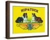 Nip and Tuck Brand Cigar Box Label, Rough Collies-Lantern Press-Framed Art Print