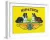 Nip and Tuck Brand Cigar Box Label, Rough Collies-Lantern Press-Framed Art Print