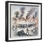 Nipmuc Indians Attack the Settlement of Brookfield, Massachusetts in August 1675-English-Framed Giclee Print