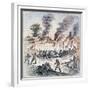 Nipmuc Indians Attack the Settlement of Brookfield, Massachusetts in August 1675-English-Framed Giclee Print