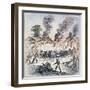 Nipmuc Indians Attack the Settlement of Brookfield, Massachusetts in August 1675-English-Framed Giclee Print