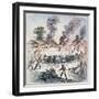 Nipmuc Indians Attack the Settlement of Brookfield, Massachusetts in August 1675-English-Framed Giclee Print