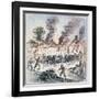 Nipmuc Indians Attack the Settlement of Brookfield, Massachusetts in August 1675-English-Framed Giclee Print