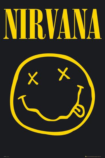 NIRVANA - Smiley-null-Lamina Framed Poster