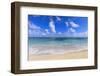 Nisbet Beach, turquoise sea, Nevis, St. Kitts and Nevis, Central America-Eleanor Scriven-Framed Photographic Print