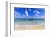 Nisbet Beach, turquoise sea, Nevis, St. Kitts and Nevis, Central America-Eleanor Scriven-Framed Photographic Print