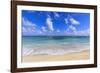 Nisbet Beach, turquoise sea, Nevis, St. Kitts and Nevis, Central America-Eleanor Scriven-Framed Photographic Print