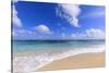 Nisbet Beach, turquoise sea, Nevis, St. Kitts and Nevis, Central America-Eleanor Scriven-Stretched Canvas