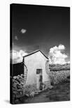 Lake with Dock Mountains & Clouds-Nish Nalbandian-Art Print